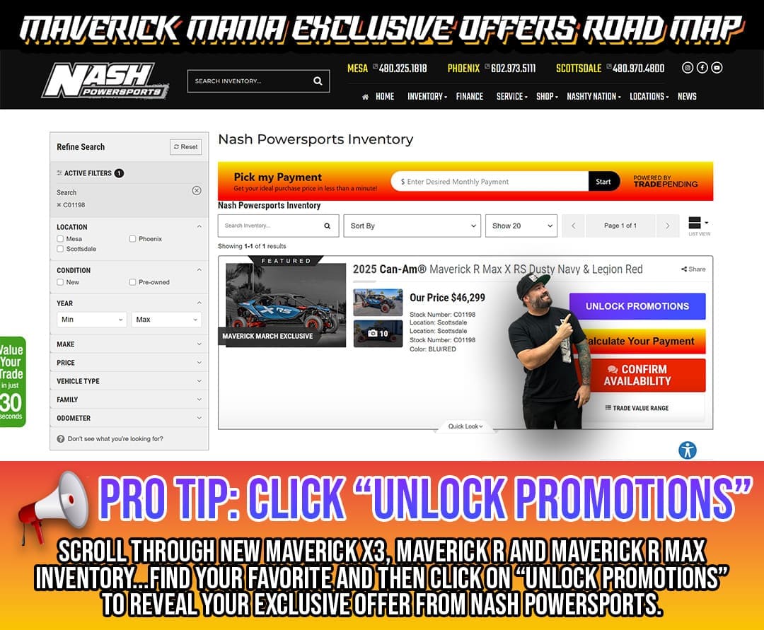 Mavericik Mania Exclusive Offers Road Map