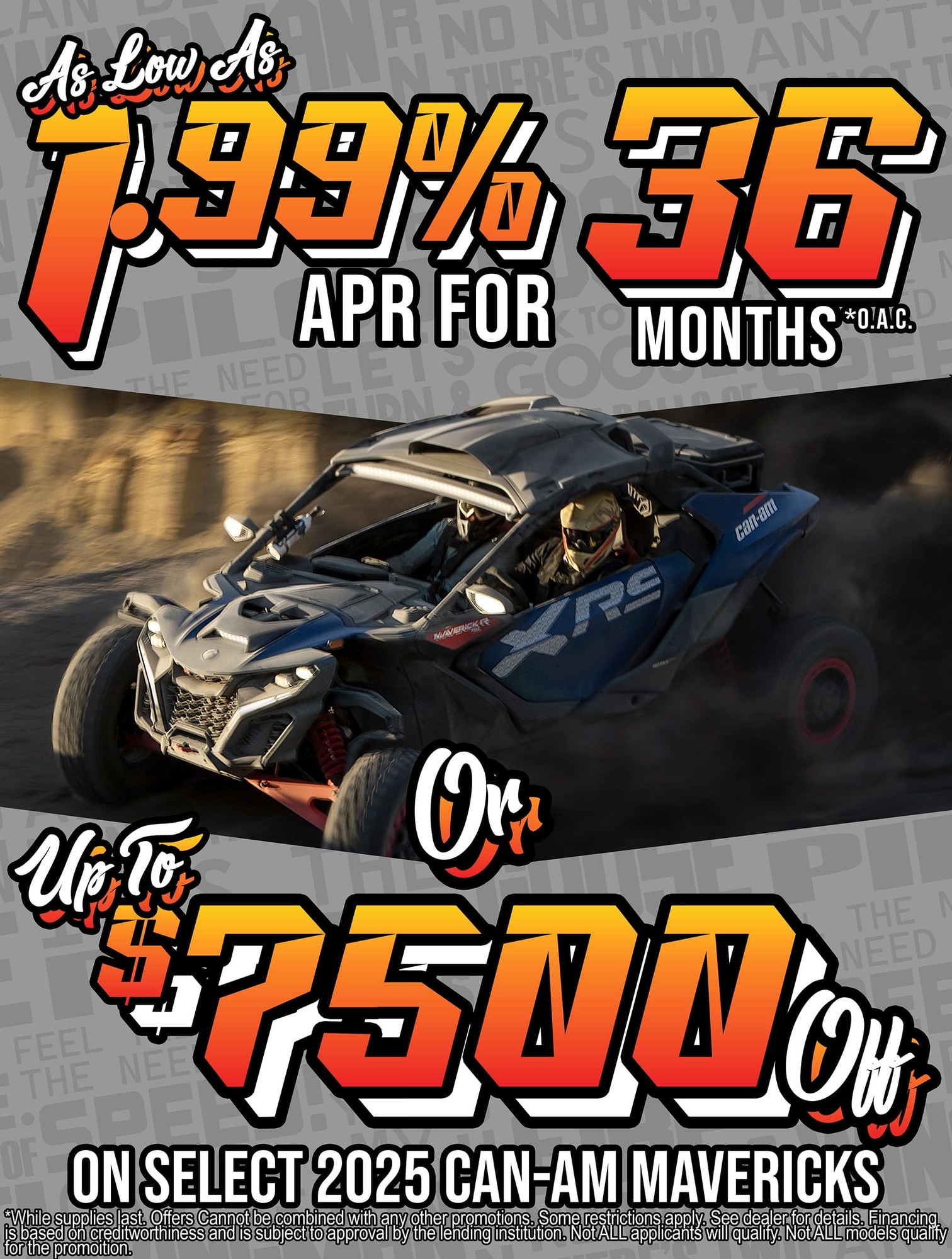 Can-Am Mavericks promotion Banner